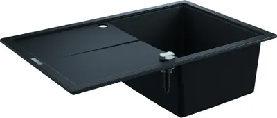Zdjęcie produktu dla GROHE GROHE zlewozmywak kompozytowy K400 31639 1 komora 780x500mm z ATF re/li granit czarny