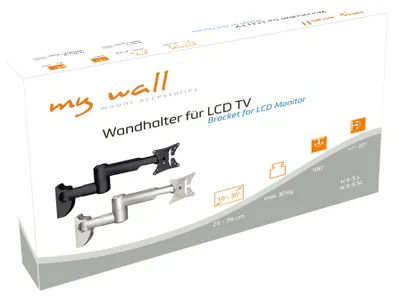Zdjęcie produktu dla Uchwyt ścienny My Wall do telewizorów LCD dla ekranów 10" - 30" (25 - 76 cm), obciążenie do 30 kg