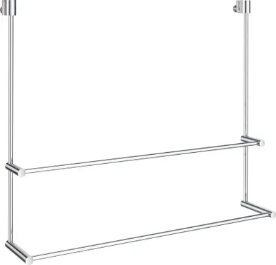 Produktbild von Smedbo SIDELINE - Doppelhandtuchhalter für glasduschwand in chrom poliert DK3102