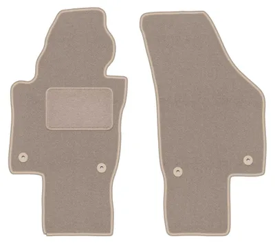 Obrázok produktu pre Predné velúrové koberce pre: Volkswagen Passat B6 / B7 USA 2005-2014 (sedan/kombi) – 2 ks, béžové, na mieru – Wielganizator LUX