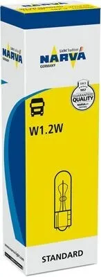 Produktbild von 1x NARVA 170403000 Instrumentenbeleuchtung Glühlampe 1,2W 24V W2x4.6d