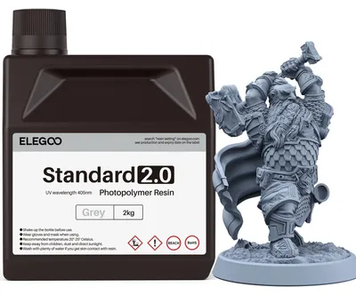 Standard Photopolymerharz, Grau, 2 kg, 2.0
