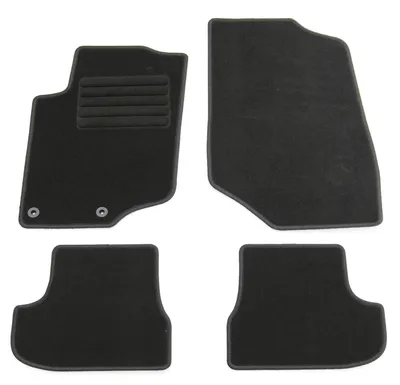 Fußmatten-Set für Peugeot 207 CC, 03/2007-06/2009, 4-teilig, Schwarz