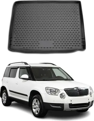 Obrázek produktu pro Rohož do kufru pro Škoda Yeti 2009-2017 gumová TPE černá
