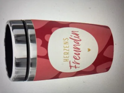 Produktbild von La Vida Edelstahl Thermo Becher to go 240 ml  Herzensfreundin 13,5x8,4cm
