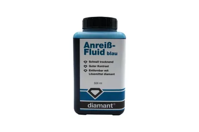 Produktbild von PAULIMOT Diamant Anreißfarbe blau, Flasche mit 500 ml Inhalt