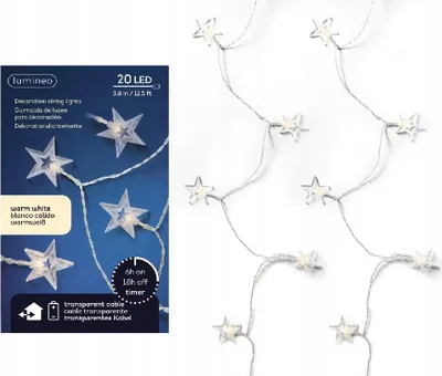 Zdjęcie produktu dla Lampki choinkowe na baterie 20LED 380 cm