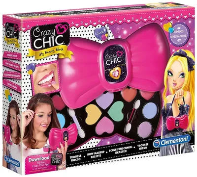 Zdjęcie produktu dla Clementoni - 15223 - Crazy Chic - Pudełko do makijażu z kokardką