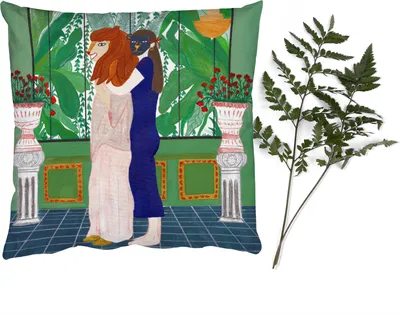 Produktbild von MuchoWow® Zierkissen Sofakissen Wohnzimmer Dekokissen 50x50 cm Abstrakt - Löwe - Vintage - Komfort - Sofakissen