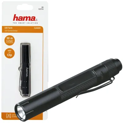 Obrázek produktu pro Hama Classic, Tužková svítilna, Černá, LED, 0,5 W, 30000 h, 17 lm