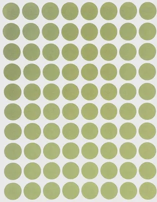 Obrázek produktu pro Kulaté samolepicí tečky, 13 mm, olivově zelené
