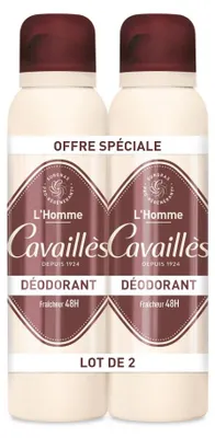 Zdjęcie produktu dla Dezodorant dla mężczyzn Rogé Cavaillès Fresh Spray 48H 2 x 150ml