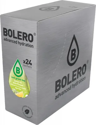 Produktbild von Bolero Iced Green Tea (24x8g) Lemon & Elderflower - Intra- & Post-Workout - Intra-Workout