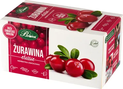 Obrázok produktu pre Bifix Herbata Owocowa Żurawinowa 20 Torebek