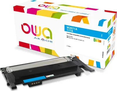 Immagine prodotto di Toner OWA compatibile con HP W2071A ciano (1.000 p.)