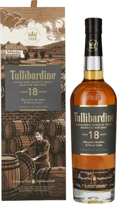Image de Tullibardine 18 Years Old Highland Single Malt Scotch Whisky 43% Vol. 0,7l en boîte cadeau
