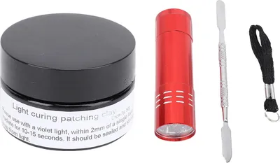 Obrázok produktu pre Svetlo vytvrdzujúci tmel 50 g viacúčelové rýchlotvrdnúce lepidlo Svetlo vytvrdzujúce opravárenská výplňová súprava so svetlom pre 3D výtlačky Modely Remeslá Nechty