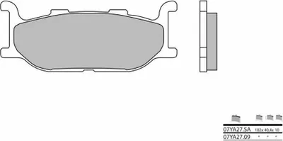 Obrázok produktu pre Brzdové doštičky BREMBO Street zo spekaného kovu - 07YA27SA