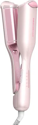 Produktbild von Welleneisen 19mm für Beach Waves 2 Barrel Lockenstab mit Timer 5 Temperaturen Keramikbeschichtung schnellaufheizend Dual Voltage Anti-Scald Haarstyler