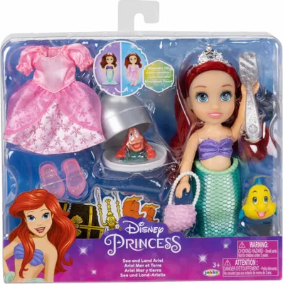 Image de Jakks Pacific - Lalka Ariel w stylu Disney Mała Syrenka 15 cm, Land and Sea
