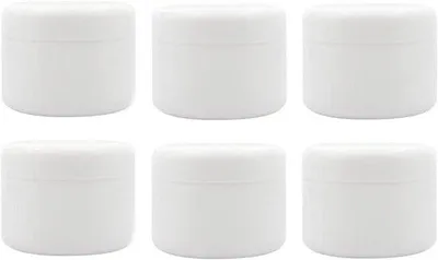 Image de Lot de 6 bouteilles en plastique vides de 250 ml, récipients de conservation ronds