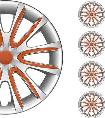 Obrázek produktu pro 4x kryty nábojů 16 palců šedé a oranžové