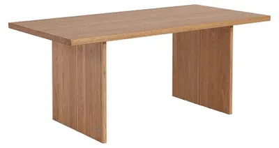 Produktbild von HOME DELUXE Esstisch FONTAR – Natur, Eiche geölt (180 x 90 x 11 cm) | Massiver Holztisch im modernen Design für Esszimmer & Küche