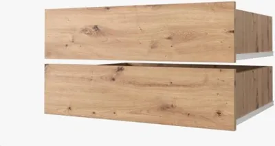 Image de Ensemble de 2 tiroirs pour armoires d’une profondeur de 60 cm UNIS – chêne artisan