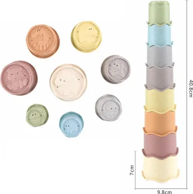 Zdjęcie produktu dla ZIRO Kubki sztaplowane 8 szt
