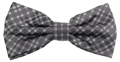 Produktbild von Fabio Farini - 1 Stück Herren Karomuster Fliegen - Männer Querbinder Vorgebunden Bowtie Schwarz/Grau