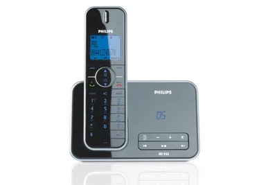 Produktbild von Philips ID555 Strahlungsarmes Schnurlostelefon mit Anrufbeantworter, Rufnummernanzeige, 10h Sprechzeit, 5 Tage Standby, Freisprechfunktion, DECT