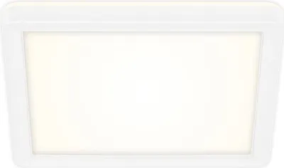 Produktbild von Slim LED Deckenleuchte Eckig, 19x19 cm ? flach, 12W, 1400 lm, Neutralweiß, Backlight, Weiß