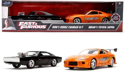 Obrázok produktu pre Rýchlo a zbesilo Twin Pack Toyota Supra a Dodge Charger 1:32