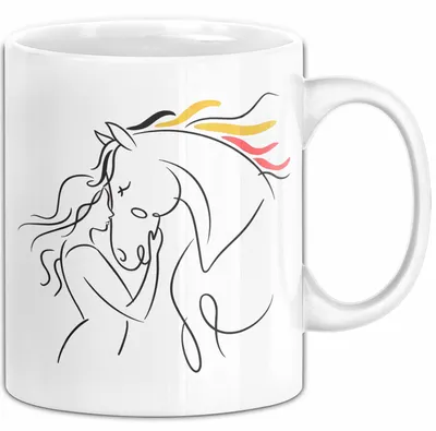 Produktbild von Pferde Tierliebhaber Tasse Geschenk Lustige Geschenkidee Spruch (Weiß)