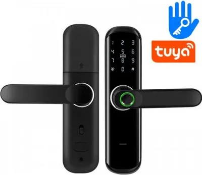 Obrázek produktu pro Inteligentní Tuya biometrický zámek s klikou | Zoneway iLock01