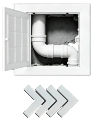 Productafbeelding van ABS Inspectieluik met Scharnier voor Wand en Plafond