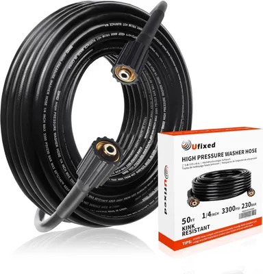 Obrázok produktu pre Vysokotlaková hadica 15.2 m, 3300 PSI, čierna, pre vysokotlakový čistič