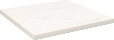 Produktbild von Möbel Tischplatte Weiß 60x60x2,5 cm Massivholz Kiefer Quadratisch - Tischplatten 824381