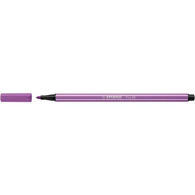Produktbild von STABILO Pen 68, 1 Farben, Violett, Rundspitze, 1 mm, Violett, Hexagonal