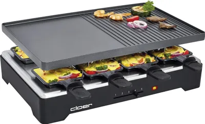 Immagine prodotto di Cloer 6446 Griglia per raclette 1200W rettangolare nera (6446)