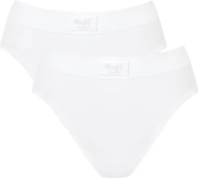 Produktbild von sloggi Damen Tai-Slip 2-Pack Double Comfort - WHITE - Größe 40