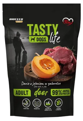 Obrázek produktu pro BIOFEED Tasty Dogs Life Deer - mokrá krmiva pro psy - 150 g