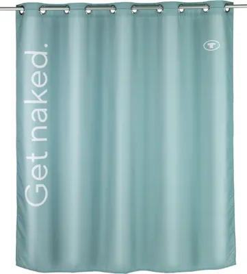 Produktbild von TOM TAILOR 180x200 Duschvorhang Antischimmel Sage Waschbar Badewanne Dusche