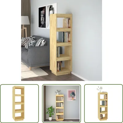 Produktbild von The Living Store Bücherregal/Raumteiler 40x35x135 cm Massivholz Kiefer