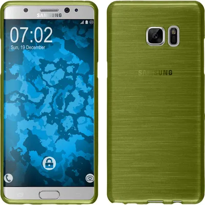 Produktbild von PhoneNatic Case kompatibel mit Samsung Galaxy Note FE - pastellgrün Silikon Hülle brushed Cover