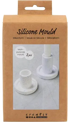 Produktbild von creativ company Silikonformen Kerzenhalter 2 Stück