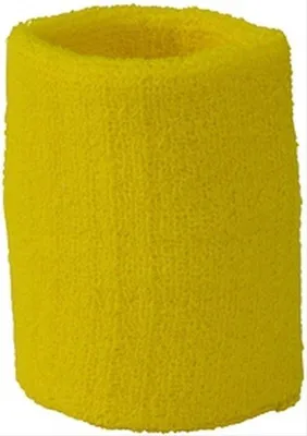 Produktbild von Jumada's - Schweißbänder - Armbänder - Armband - Schweißband - Sportband - Sportzubehör - Schwitzen - Schweißableitend - Gelb - 1 Paar