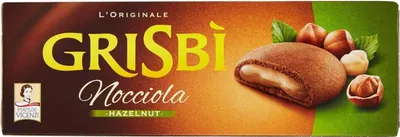 Produktbild von 12x Vicenzi Grisbi Nocciola Kekse mit haselnuss creme150g riegel biskuits kuchen