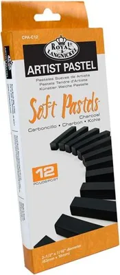 Image de Pastels secs ARTIST 12 pièces noir