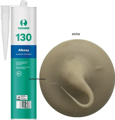 Produktbild von Ramsauer 130 Alkoxy 1K Silikon Dichtstoff 310ml Kartusche eiche